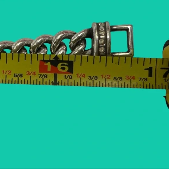 Brighton Urban Lights Curb Silver Chain Necklace with Crystals - Picture 4 of 4